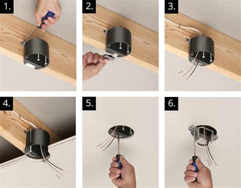 retro fit fan install junction box|ceiling fan retrofit box installation.